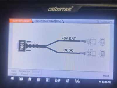 Reset Mercedes 48V BMS Battery with OBDSTAR G3/P50?